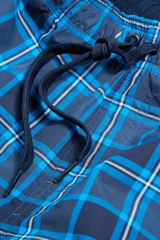 adidas Blue Check Swim Short